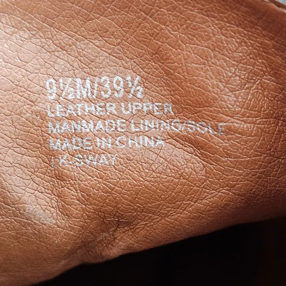 Lucky Brand Sway Suede Black Leather Lace Up Booties Size 9.5 - Picture 6 of 7